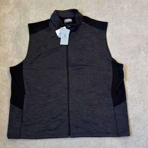 PGA Tour Men's Charcoal and Black Vest